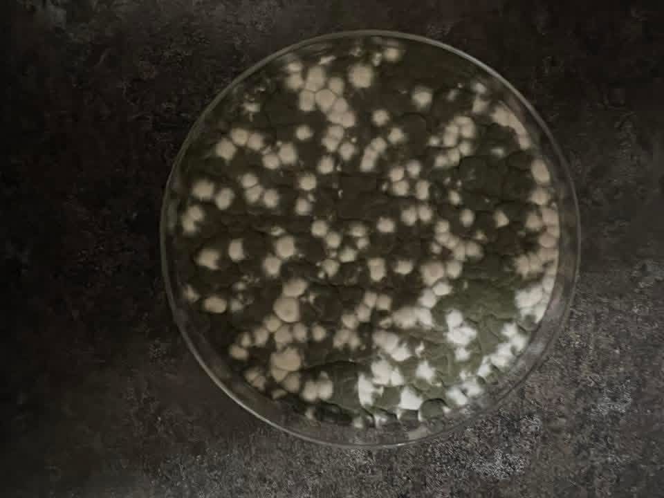 Laboratory mold-culture test used to confirm mold species